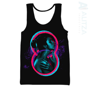 Débardeur athlétique Performance optimale respirant matériau tricoté à séchage rapide pour la course à pied Yoga motif 3D haut confortable - Product Image 5