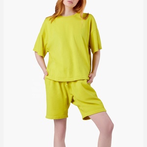 เซ็ตเสื้อครอป2ชิ้นสำหรับผู้หญิงชุดครอปสเวตเชิ้ตสั้นออกแบบได้ตามต้องการ - Product Image 5