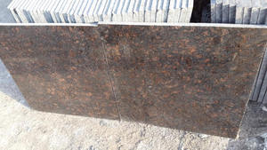 Tan Brown Granite Tiles Slabs Polished Modern Design for Countertops Villa Applications Durable for Homes Offices From India - Product Image 2