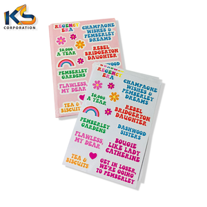 Offre Spéciale optimisant les feuilles d'autocollants de forme spéciale logo d'autocollants personnalisés imperméables en PVC coupe baiser - Product Image 6