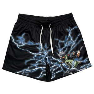 Transpirable personalizado sublimación logo Casual gimnasio deporte malla corta hombres malla baloncesto pantalones cortos con bolsillo para hombre y mujer - Product Image 6