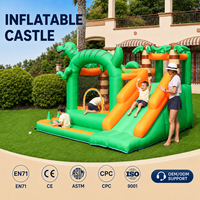 Château gonflable conforme à la norme EN71 pour les grands enfants, salle de jeux intérieure, design pliable facile, château gonflable sur le thème des animaux