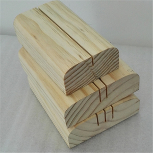 Estante de joyería de pino de Color nogal oscuro, bandeja organizadora de joyas con anillo, soporte de exhibición de pendientes de madera de 3 ranuras para vender pulsera, collar - Product Image 6