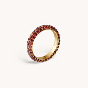 แหวนกำมะหยี่ชุบทองคำสีกุหลาบ - เครื่องประดับทรงเรขาคณิตกันน้ำ - Product Image 4