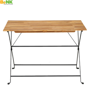 Meilleure vente Ensemble de jardin en bois d'acacia de haute qualité pour les repas en plein air pour appartements Cour extérieure Salon Utilisation parc-BeNK - Product Image 3