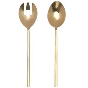 ชุดช้อนส้อมสลัดสแตนเลสสไตล์คลาสสิก ผิวขัดเงา - Product Image 3