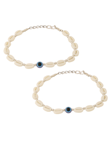 <b>Anklet</b> for Women Girls <b>Anklet</b> Ankle <b>Bracelet</b> Cowrie Shell <b>Anklet</b> Beach <b>Anklet</b> Boho Style <b>Anklet</b> Evil Eye <b>Anklet</b> Cute Gift Item - Product Image 4