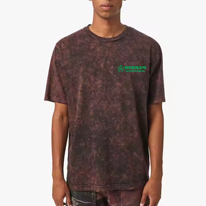 เสื้อยืดผู้ชายสั่งทำพิเศษ ล้างสีแบบแอซิดวอช ผ้าฝ้าย 100% เป็นมิตรกับสิ่งแวดล้อม ทรงโอเวอร์ไซส์ สไตล์ลำลอง - Product Image 2