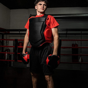 Protecteur de corps de kickboxing de haute qualité Sparring Gear garde de poitrine boxe MMA Arts martiaux protecteur de corps - Product Image 6