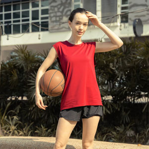 Ultifresh Sporty Performance Sports Unisexe Singlet 100% Polyester Respirant Évacuation de l'humidité Absorption de la transpiration 3D Tricoté ODM - Product Image 5