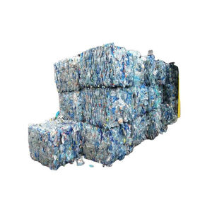 Gránulos de Plástico Reciclado de Botellas PET, Material Azul Transparente Post-Consumo para Llenado y Moldeo - Product Image 1
