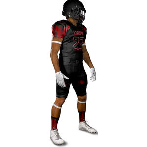 Alta calidad 100% poliéster uniformes de fútbol americano transpirable sublimación camisas conjunto diseño al por mayor fútbol americano - Product Image 5