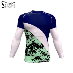 Precio al por mayor Rash Guard personalizado de manga larga Rush Guard Stretch Fitness ropa informal de secado rápido Rash Guard - Product Image 4