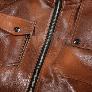 แจ็คเก็ตหนังผู้ชายกันลมสไตล์ล่าสุด ขายส่ง แจ็คเก็ตกันน้ำสำหรับฤดูหนาวผู้ชายขายดีที่สุด สำหรับขายออนไลน์ - Product Image 3