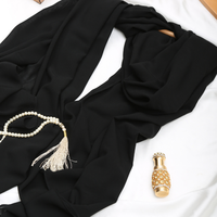 Khimar en polyester léger fait main pour femmes adultes, style décontracté, écharpe hijab, fourniture d'usine OEM, vente en gros pour usage quotidien