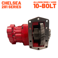 Systèmes PTO pour camions Chelsea Série 281 281GBFJP-B8AB pour transmissions Allison 3000 4000, assemblage 10 boulons, bride 8 DIN 120