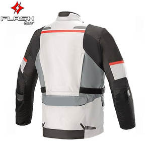 Chaqueta de Motocicleta Impermeable Unisex FLASH GEAR de Poliéster/Cuero, Manga Larga, Protección para Todo Clima, Transpirable y Resistente al Viento - Product Image 2