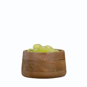 ชามไม้ฟริสต์สีน้ำตาลเรียบเครื่องใช้บนโต๊ะอาหารที่หรูหราสำหรับเสิร์ฟถั่วและผลไม้แห้ง - Product Image 6