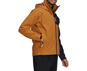 Chaqueta de lluvia impermeable transpirable de calidad superior con bloqueo de colores contrastantes para hombre, chaqueta de invierno de secado rápido - Product Image 5