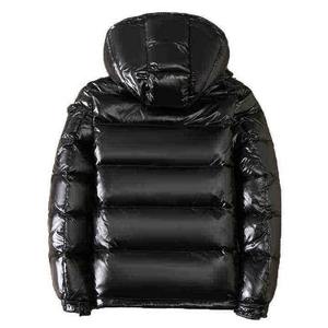Hot sell Men Shiny Puffer Down <b>Coat</b> Black and Red Winter Warm Casual Bubble Jackets - Product Image 6
