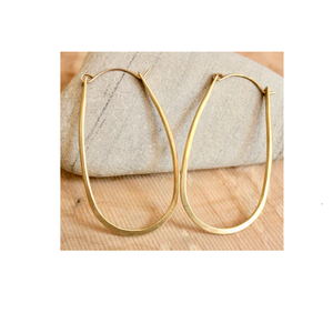 Boucle d'oreille mariage mariée en laiton fête Designer cercle grand laiton plaqué or dégradé perle boucle d'oreille vente chaude - Product Image 5