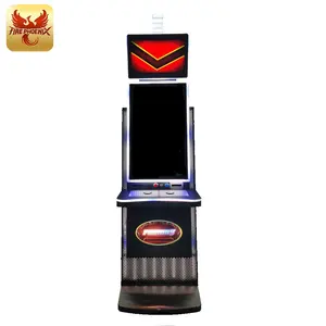 Texas Popular Game Cabinet Rich Party Bonuses LED Button Curve Video Arcade Cabinet