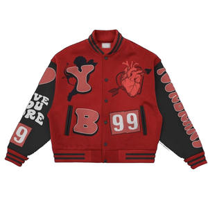 Chaquetas Varsity Nuevo Estilo Cuello Alto Todas las Tallas Colores Lana de Alta Calidad Antibacterianas para Hombre y Mujer - Product Image 1