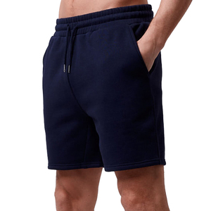Pantalones Cortos Deportivos de Algodón para Hombre, Estilo Urbano, Color Liso, Casuales, para Entrenamiento, Correr, Cintura Media, Ecológicos, Servicio OEM - Product Image 4