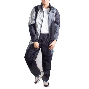 Ensemble de survêtement coupe-vent unisexe sur mesure, deux pièces, en nylon imperméable, veste de randonnée, vêtements de sport pour hommes et femmes, OEM - Product Image 1