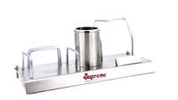 Organisateur de bureau en métal inoxydable 4-en-1 Regal Incorporation, modèle BTC-335, prix de gros Inde, idéal pour les cadeaux