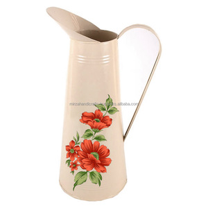 Fabricant et fournisseur Pichet en métal galvanisé avec grande poignée, idéal pour la décoration intérieure - Product Image 2