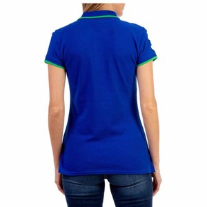 Polos lisos al mejor precio para mujer, camisetas de polo en blanco con logotipo personalizado de Color sólido para mujer - Product Image 3