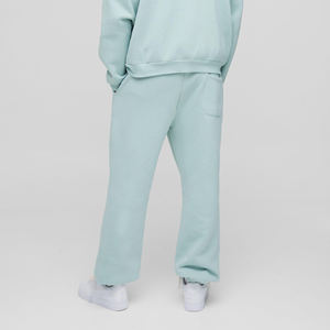 Pantalones de chándal lavados pesados estilo hip hop holgados hechos a medida, pantalones de hombre transpirables de Color sólido de pierna ancha - Product Image 6