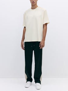 Camiseta recortada de gran tamaño para hombre con logotipo personalizado, ropa de calle minimalista, camiseta cuadrada holgada, diseño en blanco para imprimir - Product Image 4