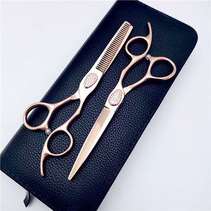 Tijeras profesionales de peluquería de 5,5 a 6 pulgadas al por mayor, hoja de acero inoxidable, material de peluquero J2, tijeras de corte de pelo - Product Image 3