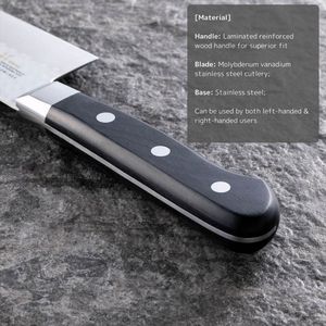 KAI japonés 165mm 145mm Imayo Acero inoxidable Santoku cuchillo de Chef multiusos con mango de madera cuchillo de cocina de acero inoxidable - Product Image 5