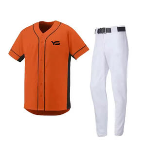 OEM Adult Size Baseball Uniform Short Sleeve Personalized logo Cut Sew Popular Design Custom Color <b>Team</b> Wear Baseball Uniform - Product Image 2