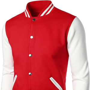 Chaquetas Varsity Premium para Hombre, Servicio OEM/ODM, Chaquetas Bomber Bordadas al por Mayor, Cierre Frontal, 100% Algodón - Product Image 1