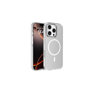 Funda de Silicona Suave Netzy para iPhone 16 Pro, Compatible con MagSafe, Transparente, Protege la Cámara - Product Image 1