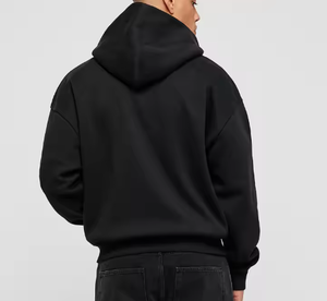 Sudadera con Cremallera 100% Algodón para Hombre, Bordado Sólido, Invierno, Casual, con Capucha, Impresión Digital, Logotipo Personalizado, Cuello con Capucha, Resistente al Viento - Product Image 4