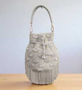 Pochette vintage fantaisie en suède avec broderie perlée et rabat, pour femme, mode, mariage, soirée, sac bandoulière de haute qualité - Product Image 1