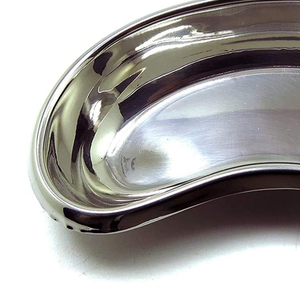 Medic Instrument Plat en forme de rein en acier inoxydable avec source d'alimentation manuelle à finition lisse pour une utilisation propre et sûre - Product Image 3