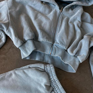 Nuevas sudaderas con capucha recortadas con estilo para mujer, sudaderas con capucha recortadas transpirables personalizadas para mujer, sudaderas con capucha recortadas de gran tamaño para mujer - Product Image 6