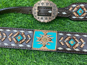 Argentine fait à la main Western Horse Bridle Rênes Set Respirant Headstall Collier de poitrine Logo personnalisé Sports équestres Halter Horse - Product Image 5