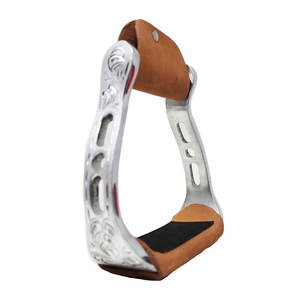 Selle de cheval western de qualité supérieure baril en aluminium étriers de course droits finition complexe rodéo trail équitation équestre - Product Image 3