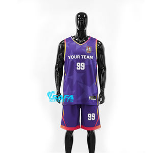 Camiseta de Baloncesto de Malla con Cuello Diferente y Logotipo Bordado de Diseño Personalizado - Product Image 3