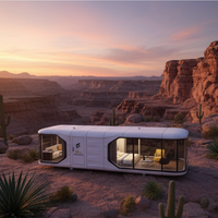 Maison préfabriquée de luxe en conteneur, capsule portable pour une vie moderne et écologique