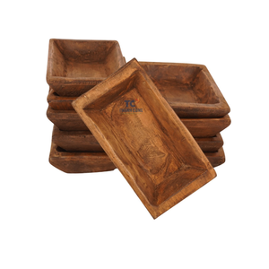 Tazón de masa de madera rústico largo de alta calidad, decoración decorativa, cuencos de madera listos para hacer velas, precio al por mayor - Product Image 3