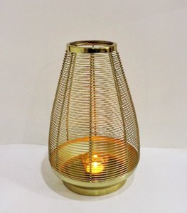 AK latón Floral Metal decorativo decoración del hogar portavelas soporte dorado y negro para Decoración - Product Image 5