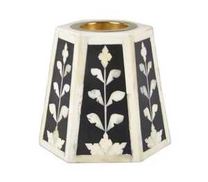 Brûleur d'encens en os incrusté de motifs floraux indiens de haute qualité, diffuseur d'encens à l'anis étoilé personnalisable en couleur et design pour la maison et la cuisine - Product Image 4